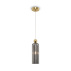 Lampa wisząca ANTIC MOD302PL-01GR oprawa w kolorze złotym z dymionym kloszem MAYTONI