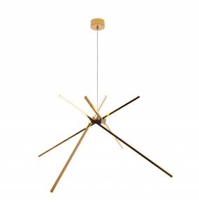 Lampa wisząca Spider w kolorze złotym P0457 MaxLight