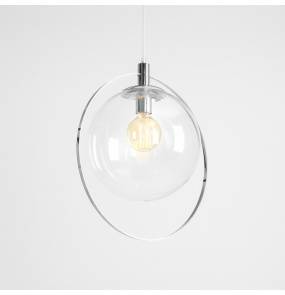 Lampa wisząca Aura 1065G4 Aldex chromowana oprawa z transparentnym kloszem