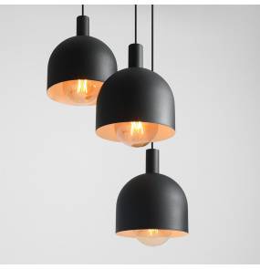 Lampa wisząca BERYL 976E1_R Aldex minimalistyczna oprawa zwieszana w kolorze czarnym