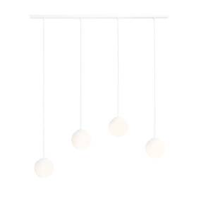 Lampa wisząca BOSSO 4 WHITE 1087L oprawa w kolorze białym ALDEX