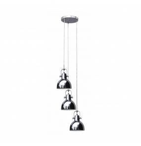 Lampa wisząca CANDE TS-140123P-CH oprawa w kolorze srebrnym z chromowanymi kloszami ZUMA LINE