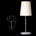 Lampa nocna nowoczesna biała BELL 67590 minimalistyczna lampka stołowa Ramko