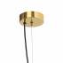 Lampa wisząca CLOE S 11061105 KASPA asymetryczna biała oprawa kulista ze złotymi detalami
