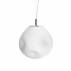 Lampa wisząca CLOE M 11066103 KASPA asymetryczna biała oprawa kulista ze chromowymi detalami