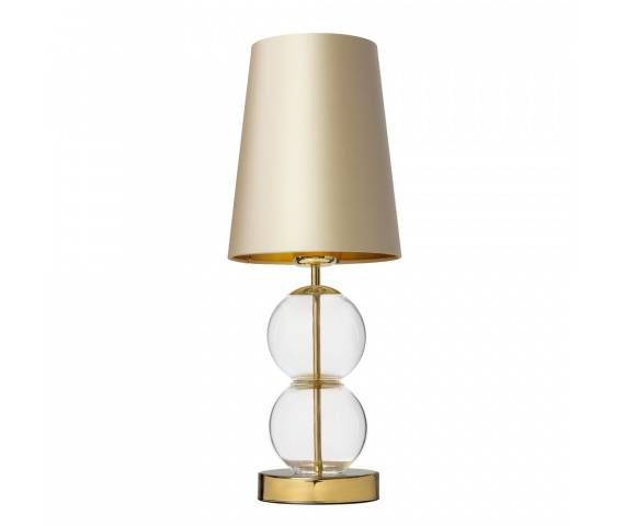 Lampa stołowa COCO 41091107 KASPA klasyczna oprawa stojąca o szampańsko-złotej barwie