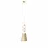 Lampa wisząca COCO S 11103107 KASPA klasyczna oprawa wisząca o szampańsko-złotej barwie