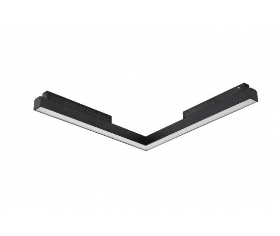SAGA 30 3000K lampa do szynoprzewodu magnetycznego czarna TRACK MAGNETIC CORNER A 24W MILKY 120 AZ4613 AZzardo