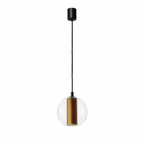 Lampa wisząca Merdia Black S 11090105 KASPA elegancka oprawa w kolorze złotym