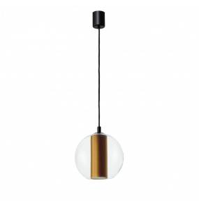 Lampa wisząca Merdia Black M 11093105 KASPA elegancka oprawa w kolorze złotym