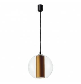 Lampa wisząca Merdia Black L 11096105 KASPA elegancka oprawa w kolorze złotym