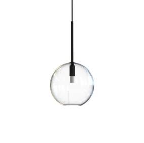 SPHERE S lampa wisząca 7847 Nowodvorski Lighting nowoczesna oprawa w kolorze transparentnym z czarnym elementem