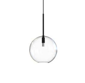 SPHERE M lampa wisząca 7848 Nowodvorski Lighting nowoczesna oprawa w kolorze transparentnym z czarnym elementem