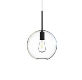 SPHERE L lampa wisząca 7850 Nowodvorski Lighting nowoczesna oprawa w kolorze transparentnym z czarnym elementem