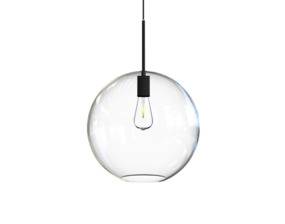 SPHERE XL lampa wisząca 7846 Nowodvorski Lighting nowoczesna oprawa w kolorze transparentnym z czarnym elementem