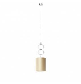 Lampa wisząca ZOE S 11120107 KASPA szampańsko-srebrna oprawa wisząca w stylu glamour