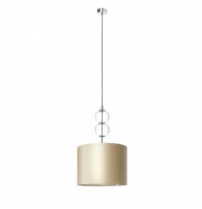 Lampa wisząca ZOE M 11121107 KASPA szampańsko-srebrna oprawa wisząca w stylu glamour