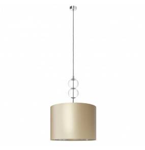 Lampa wisząca ZOE L 11122107 KASPA szampańsko-srebrna oprawa wisząca w stylu glamour