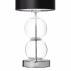 Lampa stojąca ZOE 41094102 KASPA czarno-srebrna lampka stołowa w stylu glamour