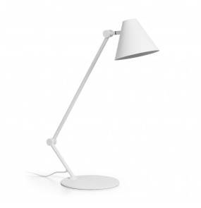 Lampa biurkowa Mantis 990A-G04X1A-01 Exo nowoczesna oprawa stołowa w kolorze białym