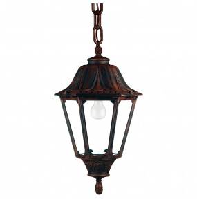 Lampa wisząca zewnętrzna Indura Big 6 144G-G05X1A-02 IP55 Dopo klasyczna oprawa sufitowa w kolorze czarnym