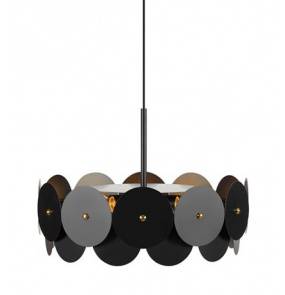 Lampa wisząca VEGAS Pendant 3L Black/Brass 108265 Markslojd