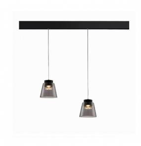 Lampa wisząca Barrel nowoczesna oprawa sufitowa do systemu szynowego magnetycznego w kolorze czarnym LOONARI