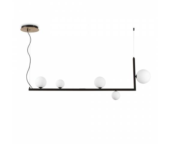 Lampa wisząca BIRDS  273648 SP5 Ideal Lux nowoczesna oprawa w kolorze czarnym