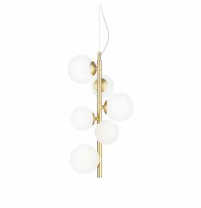 Lampa wisząca PERLAGE 283821 SP6 Ideal Lux nowoczesna oprawa w kolorze złotym