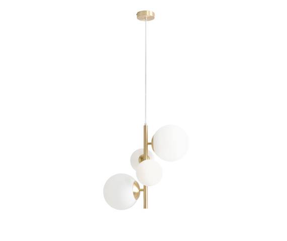 Lampa wisząca BLOOM 4 BRASS 1091L40 oprawa w kolorze mosiądzu ALDEX