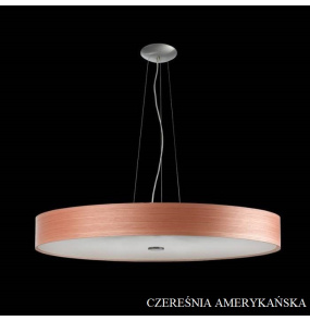 Lampa wisząca okrągła fornir KAPRI 85 W-6 67404 nowoczesna lampa do salonu Ramko