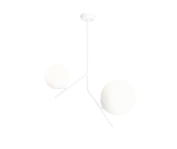 Lampa wisząca GALLIA 1095PL_H Aldex designerska oprawa zwieszana w kolorze białym