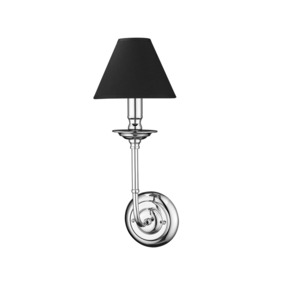 Kinkiet Glamour Light Prestige klasyczna lampa ścienna w kolorze srebrno-czarnym 