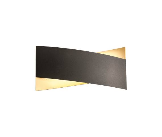 Kinkiet XAVIER 01-2381 Redo Group nowoczesna oprawa kolorze czarno złotym