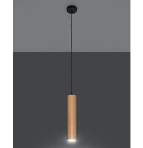 Lampa wisząca LINO 1 SL.0636 naturalne drewno Sollux Lighting