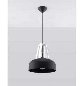 Lampa wisząca CASCO SL.0389 czarno-biała Sollux Lighting