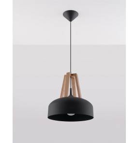 Lampa wisząca CASCO SL.0390 naturalne drewno Sollux Lighting