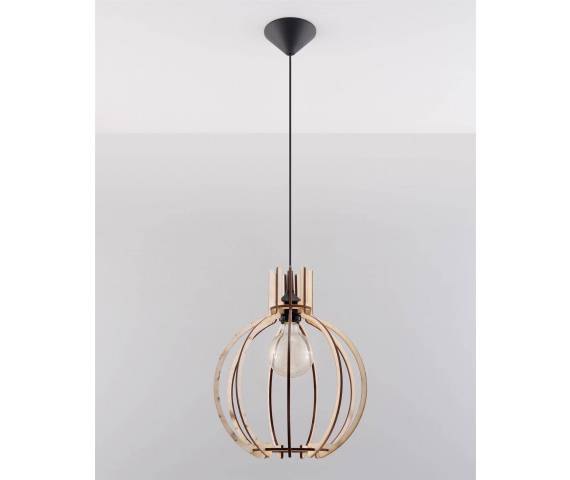 Lampa wisząca ARANCIA SL.0391 naturalne drewno Sollux Lighting