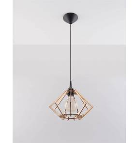 Lampa wisząca POMPELMO SL.0393 naturalne drewno Sollux Lighting