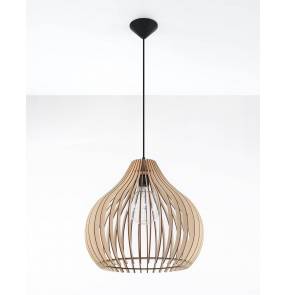 Lampa wisząca APRILLA SL.0639 naturalne drewno Sollux Lighting