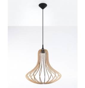 Lampa wisząca ELZA SL.0641 naturalne drewno Sollux Lighting