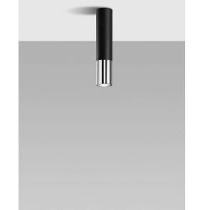 Plafon LOOPEZ SL.0939 czarno-chromowany Sollux Lighting