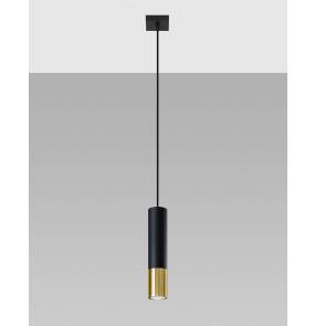 Lampa wisząca LOOPEZ 1 SL.0952 czarno-złota Sollux Lighting