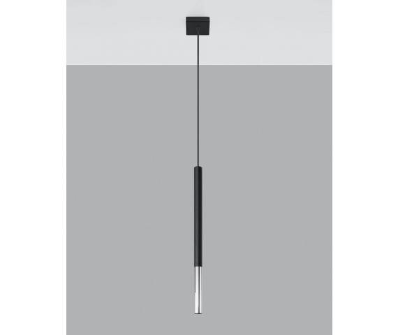 Lampa wisząca MOZAICA 1 SL.0885 czarno-chromowana Sollux Lighting