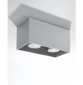 Lampa sufitowa QUAD MAXI SL.0382 szara Sollux Lighting