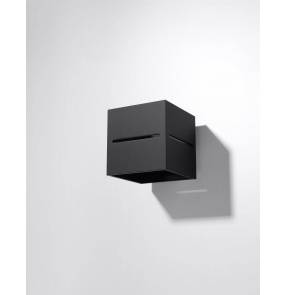 Lampa ścienna LOBO SL.0204 czarna Sollux Lighting