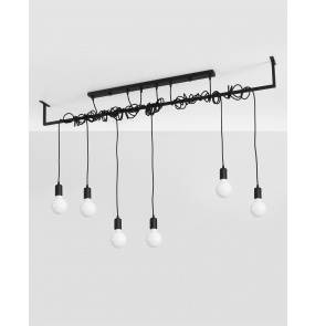 Żyrandol SALAMANCA 6 SL.0896 czarny Sollux Lighting