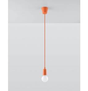 Lampa wisząca DIEGO 1 SL.0584 pomarańczowa Sollux Lighting