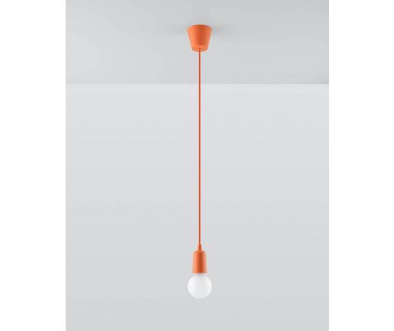 Lampa wisząca DIEGO 1 SL.0584 pomarańczowa Sollux Lighting