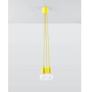 Lampa wisząca DIEGO 3 SL.0579 żółta Sollux Lighting